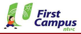 ntuc first camper Logo